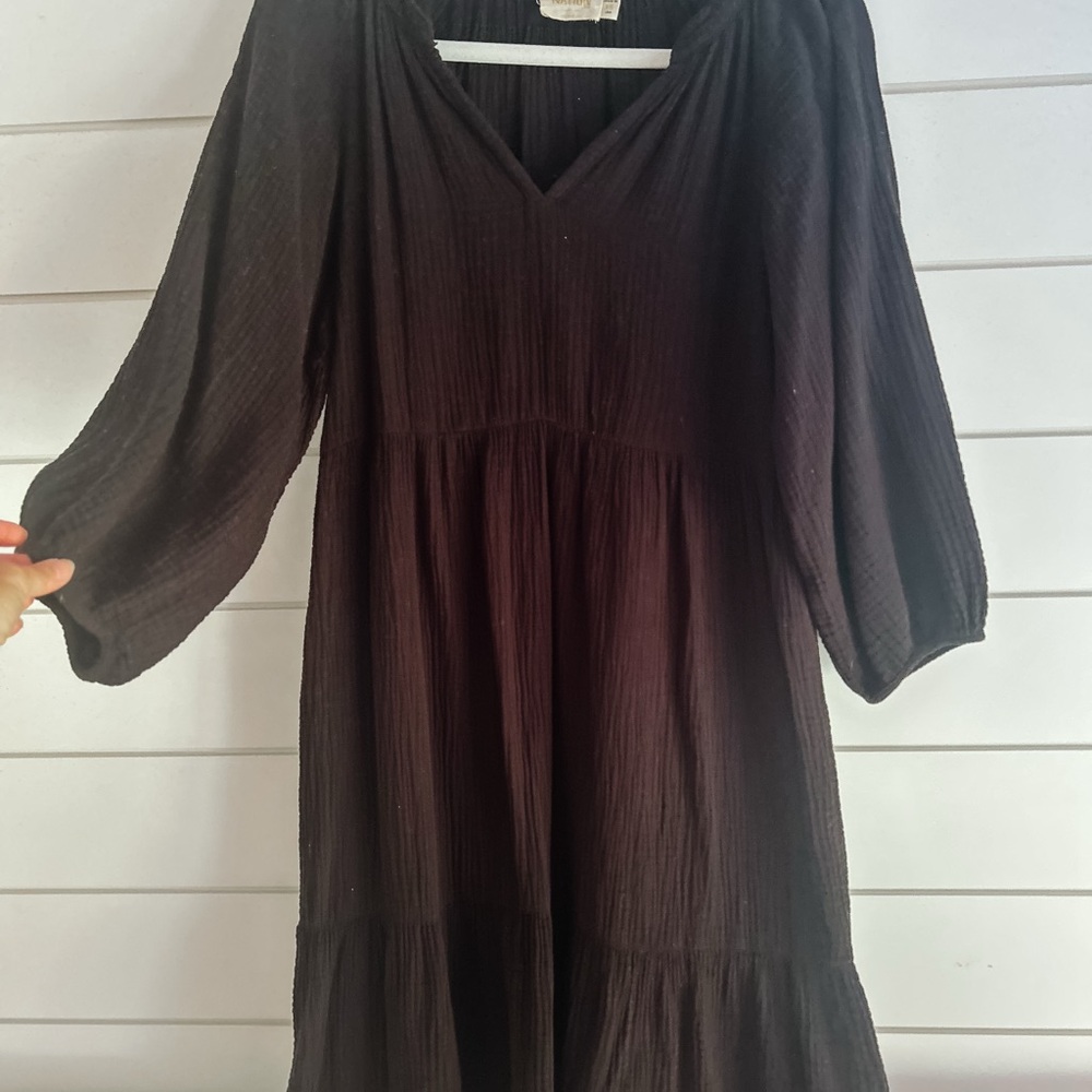 Nation LTD Black Long Sleeve Dress